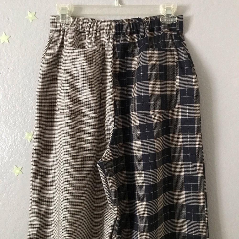 Two Tone/Pattern Plaid Trousers - image 3
